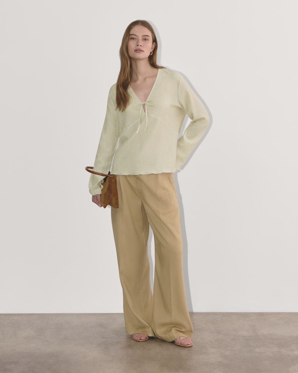 The Crinkle Long-Sleeve | Sandshell