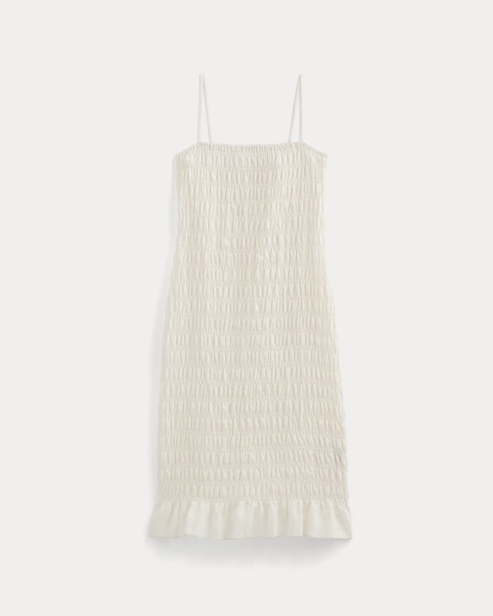 The Smocked Column Dress | Bone
