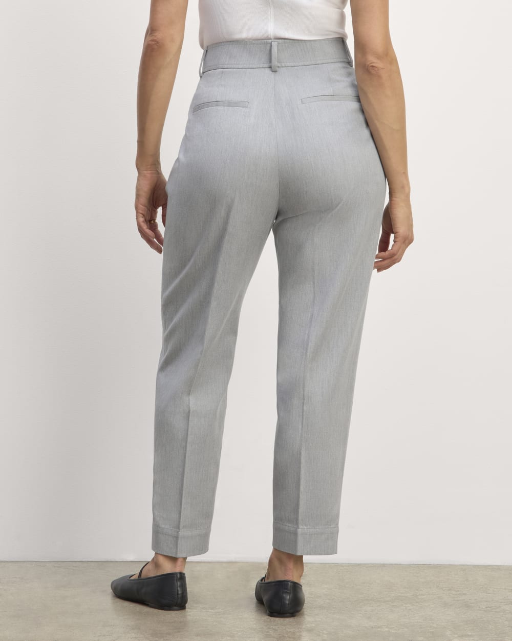 The Draper Tapered Pant in Buttersmooth | Heather Steel