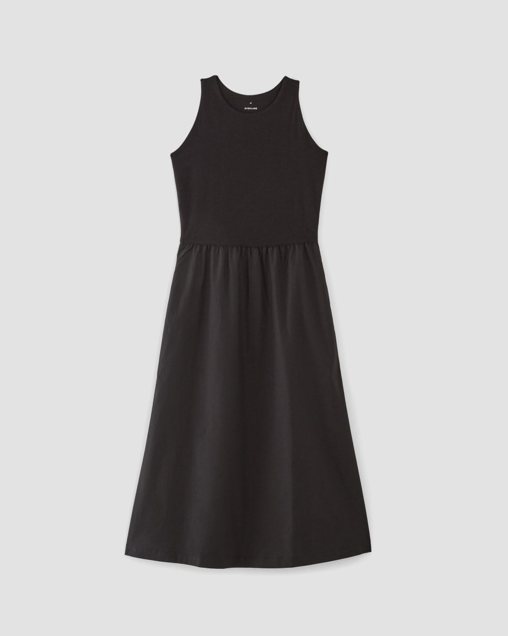 The Supima® High-Neck Riviera Dress | Black