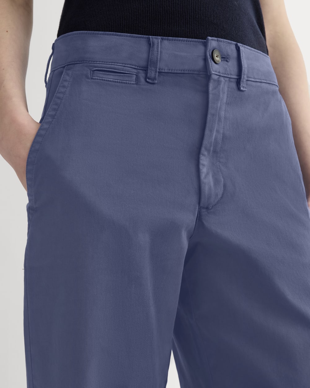 The Wide-Leg Chino | Deep Cobalt