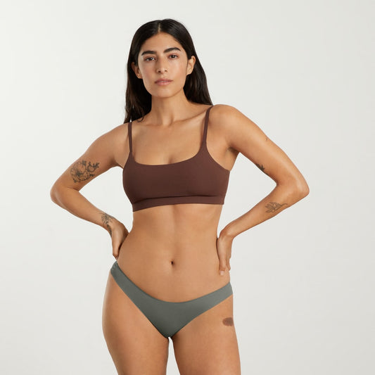 The Invisible Bikini | Pewter Green