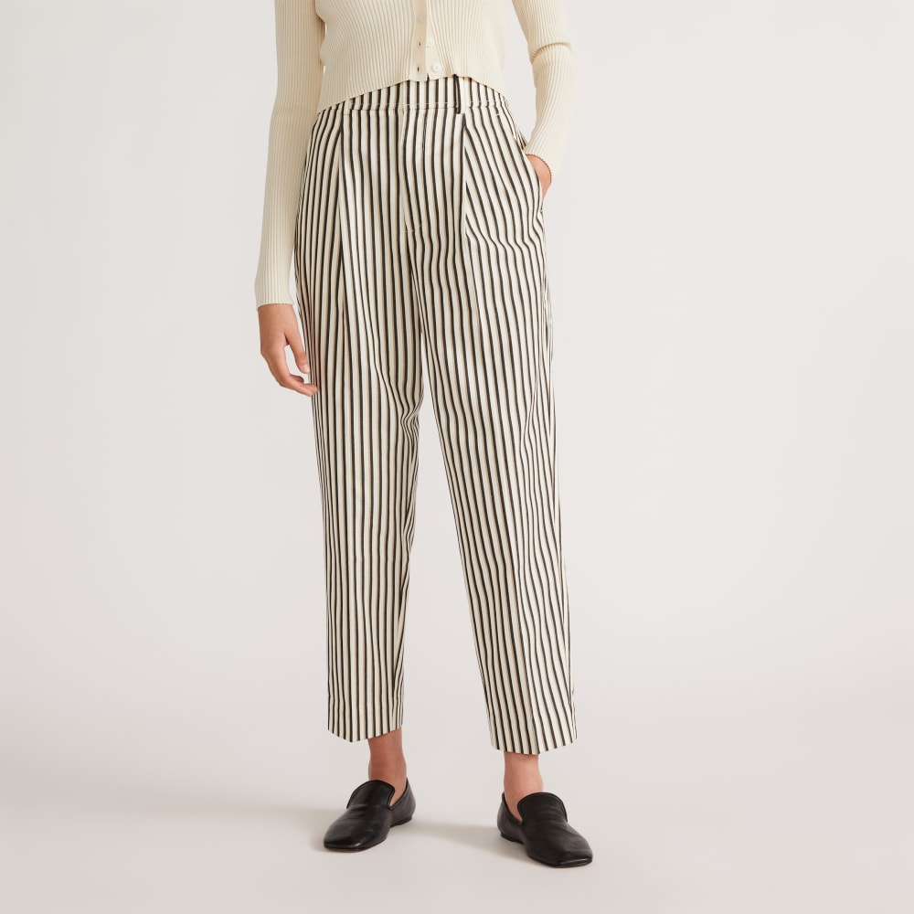 The Draper Tapered Pant in Buttersmooth | Ombre Stripe