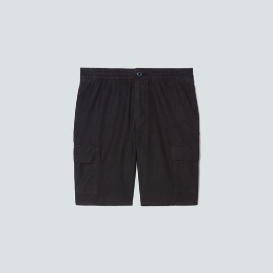 The Cotton Linen Short | Black