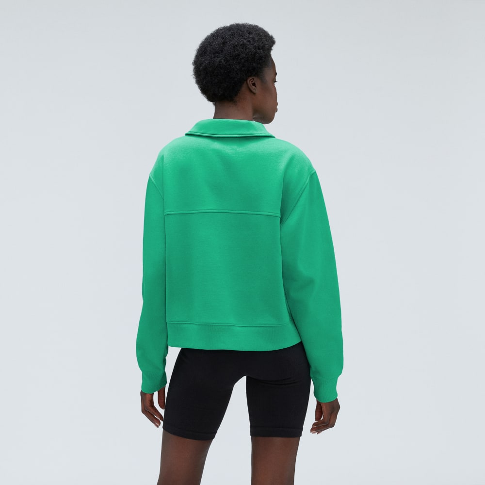 The Track Half-Zip | Bright Jade
