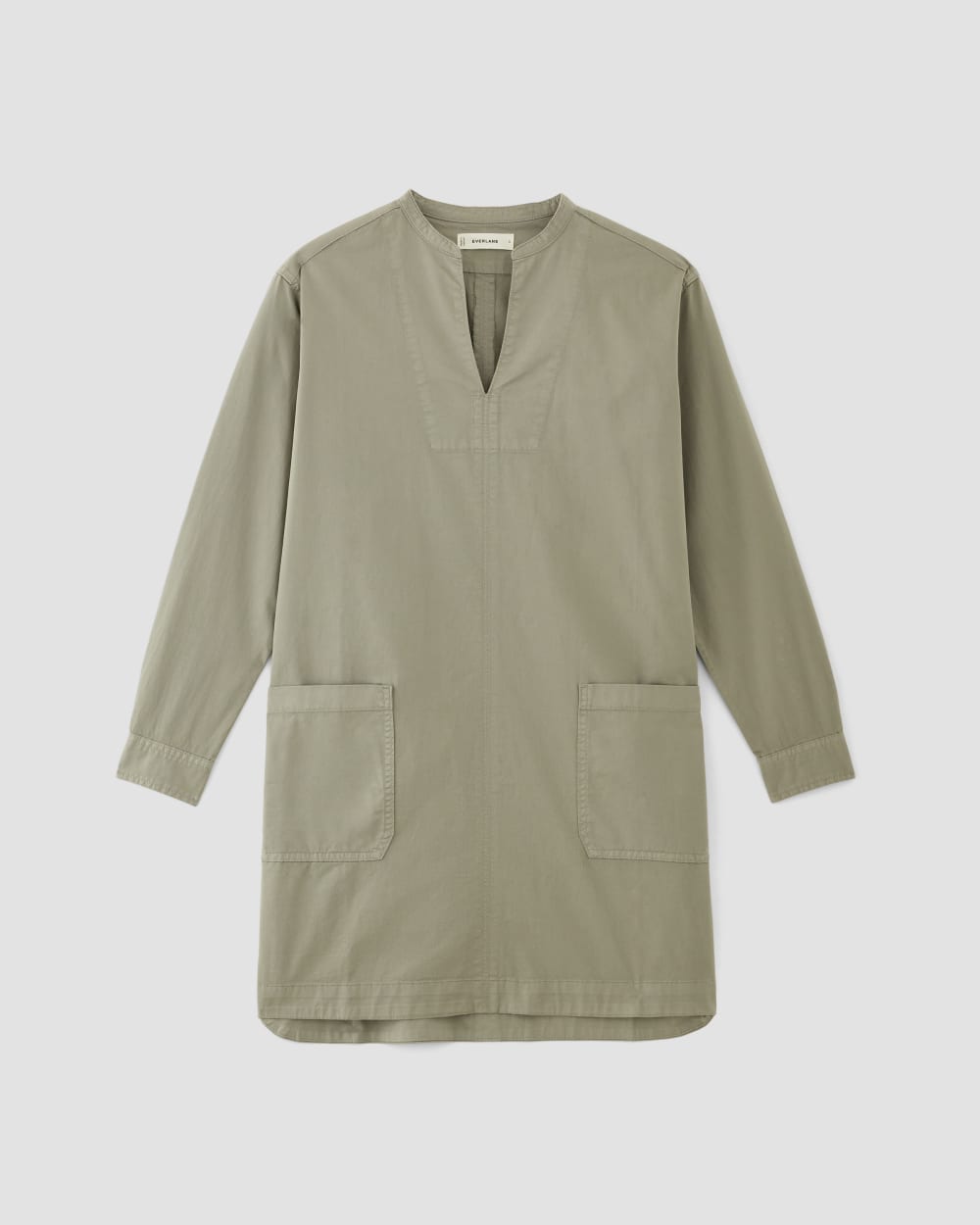 The Long-Sleeve Utility Mini Dress | Sage Green
