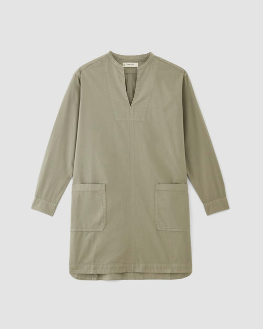 The Long-Sleeve Utility Mini Dress | Sage Green