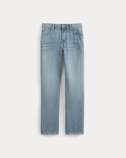 Low-Rise Straight Jean | Tungsten Scratch