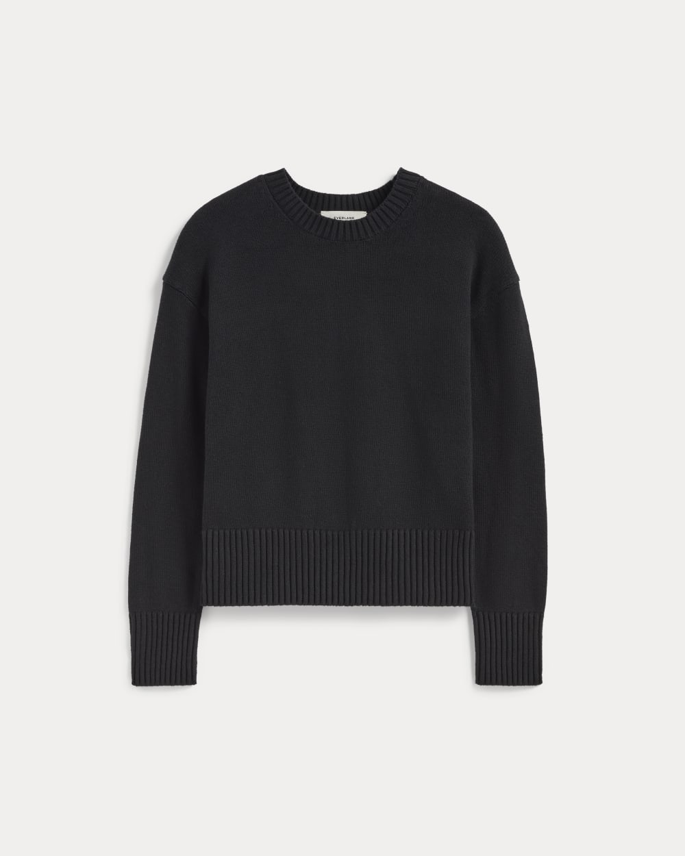 The Boxy Sweater in Everyday Cotton | Black