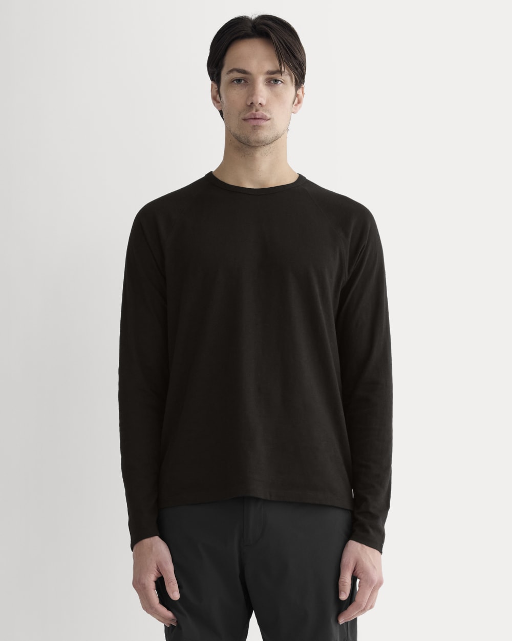 The Rec Long-Sleeve Crew | Black