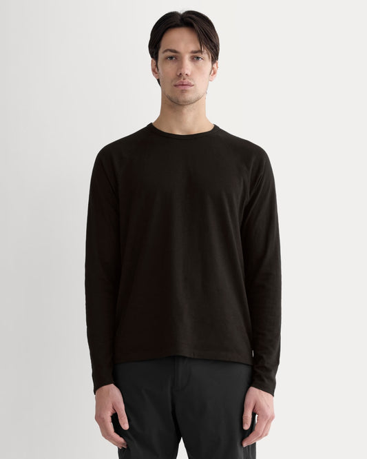 The Rec Long-Sleeve Crew | Black