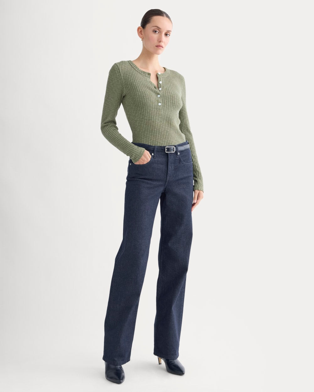 The Cozy Rib Henley | Kalamata