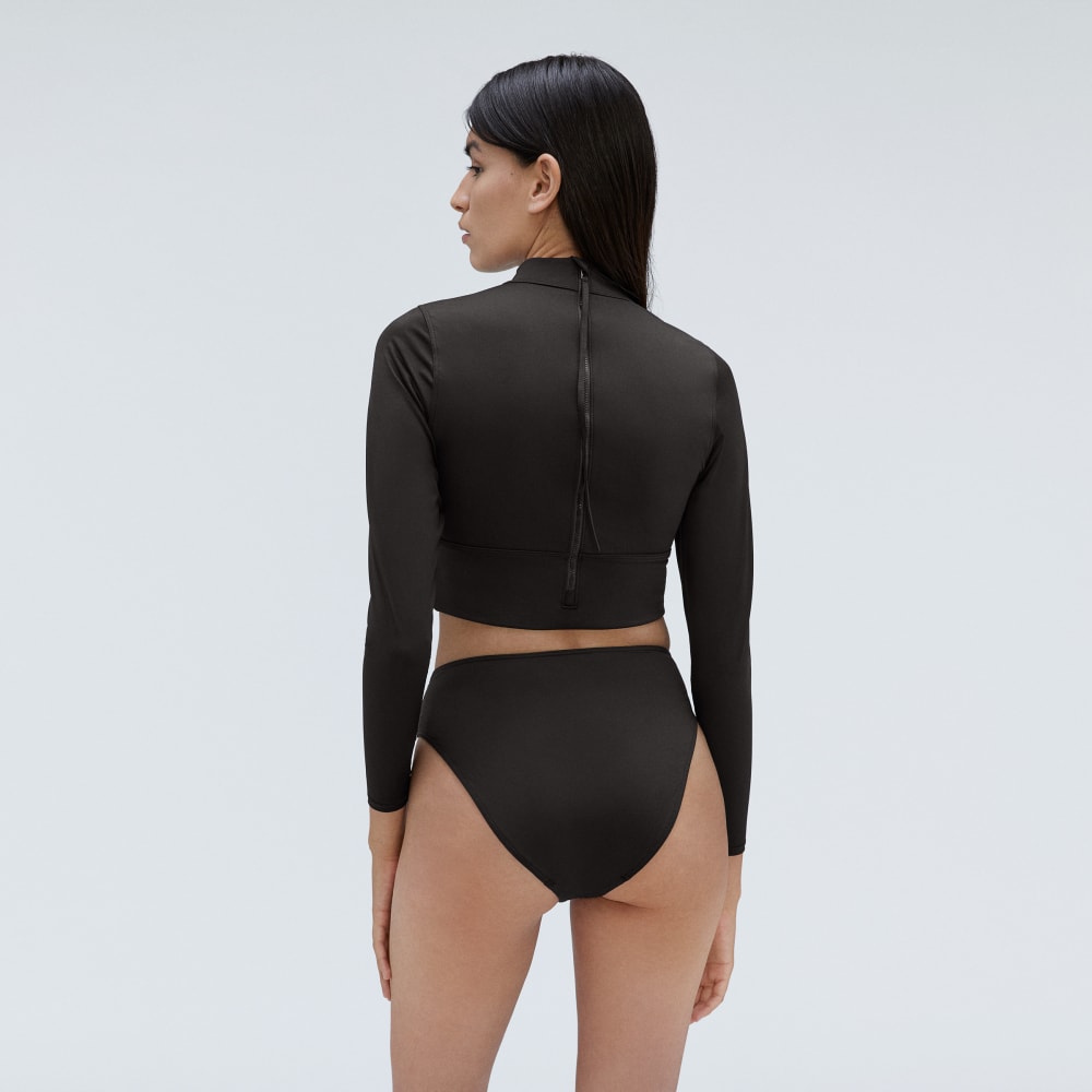 The High-Rise Cheeky Bikini Bottom | Black