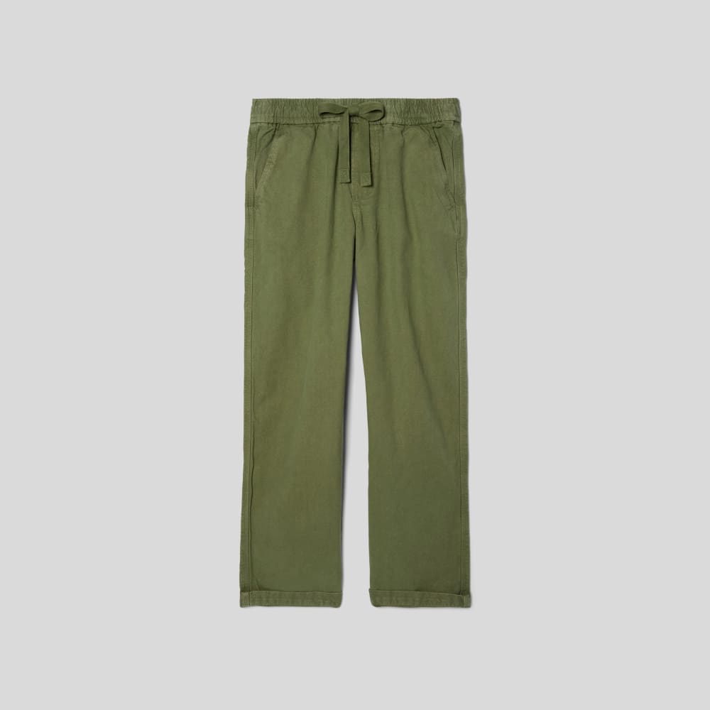 The Canvas Organic Cotton Drawstring Pant | Forest Green