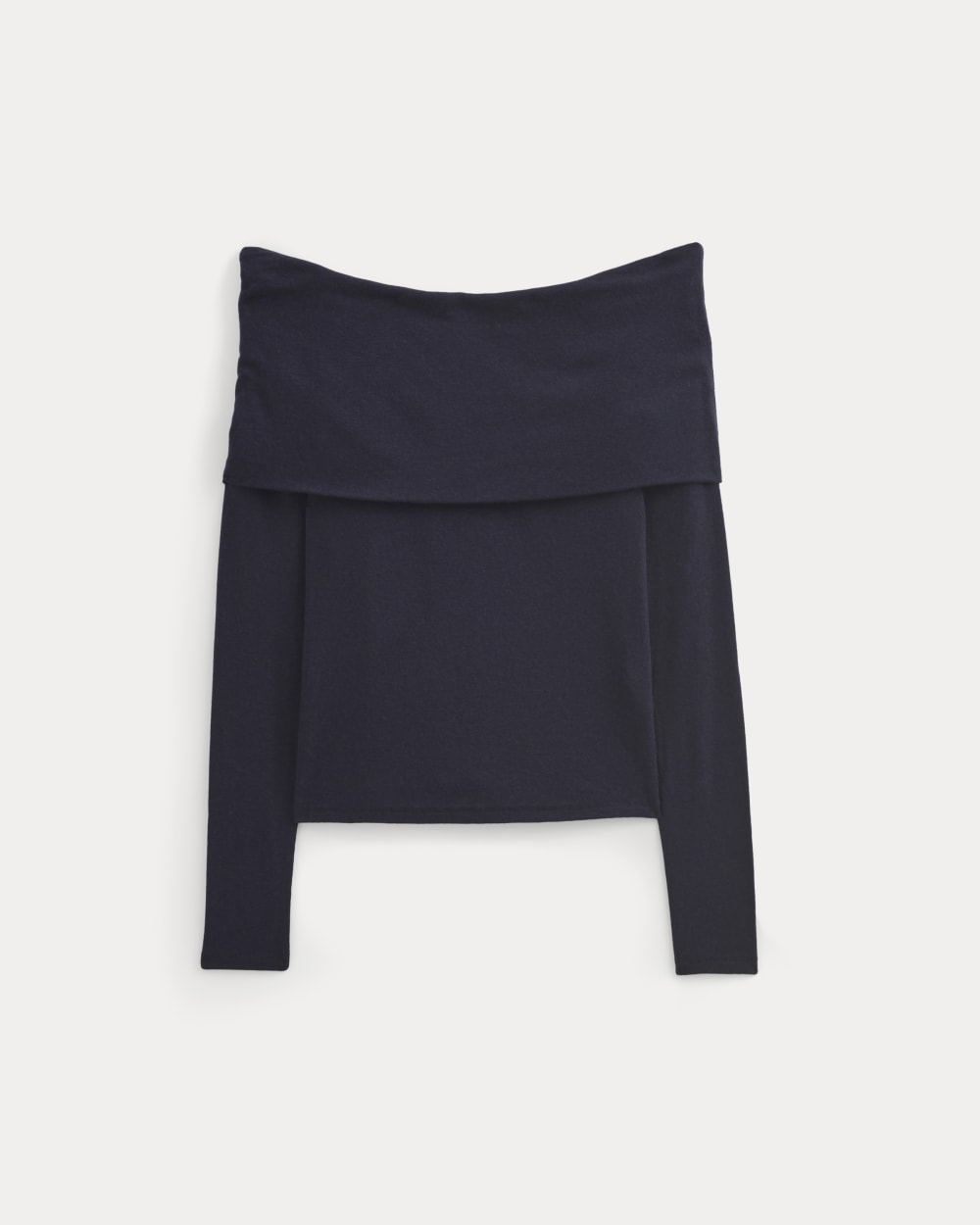 The Off-the-Shoulder Top in Butterluxe | Deep Navy
