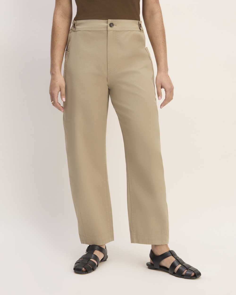 The Barrel Pant | Trench Coat Khaki