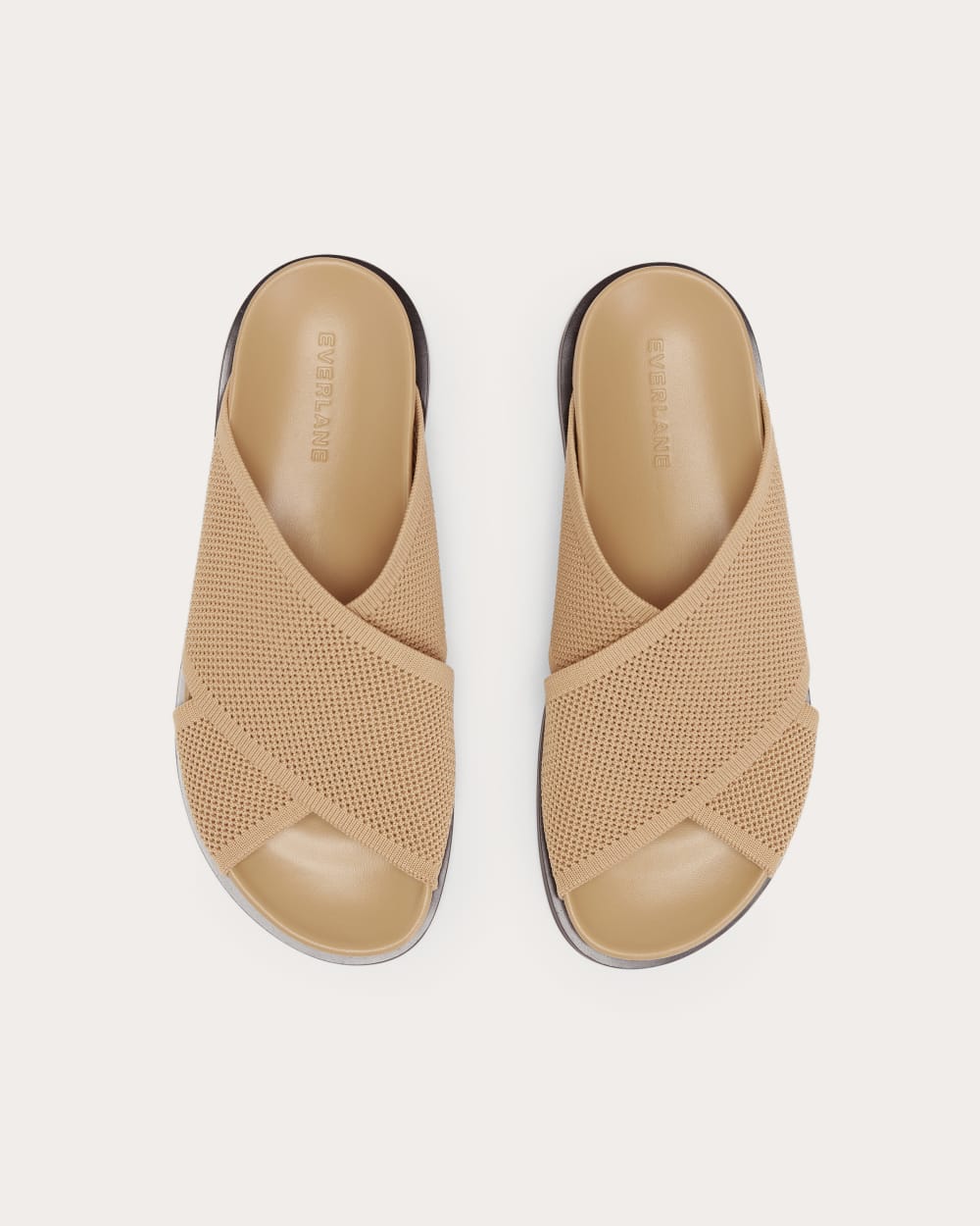 The ReKnit Form Crossover Sandal | Caramel