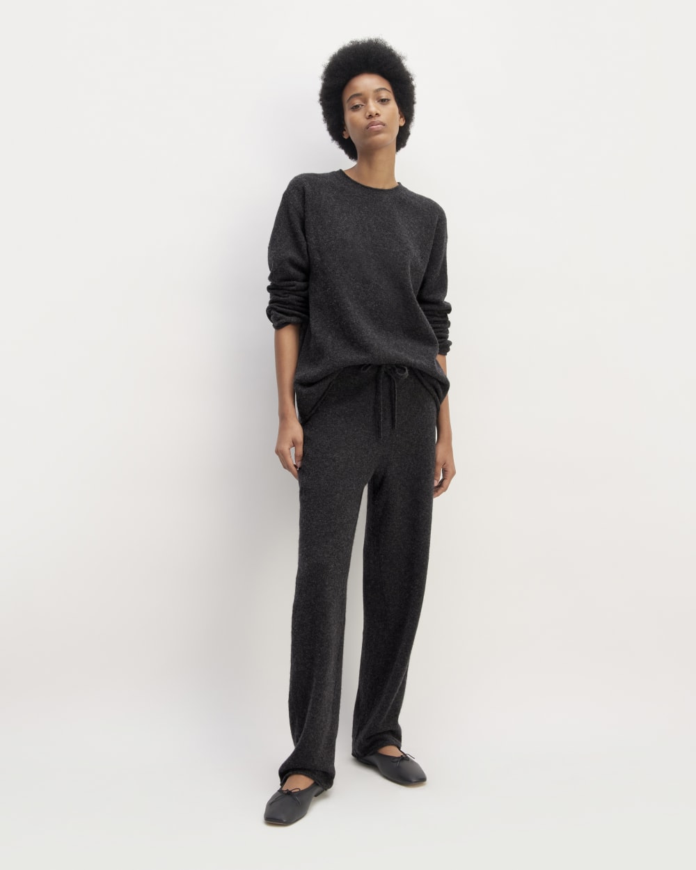 The Cozy-Stretch Straight-Leg Sweatpant | Charcoal