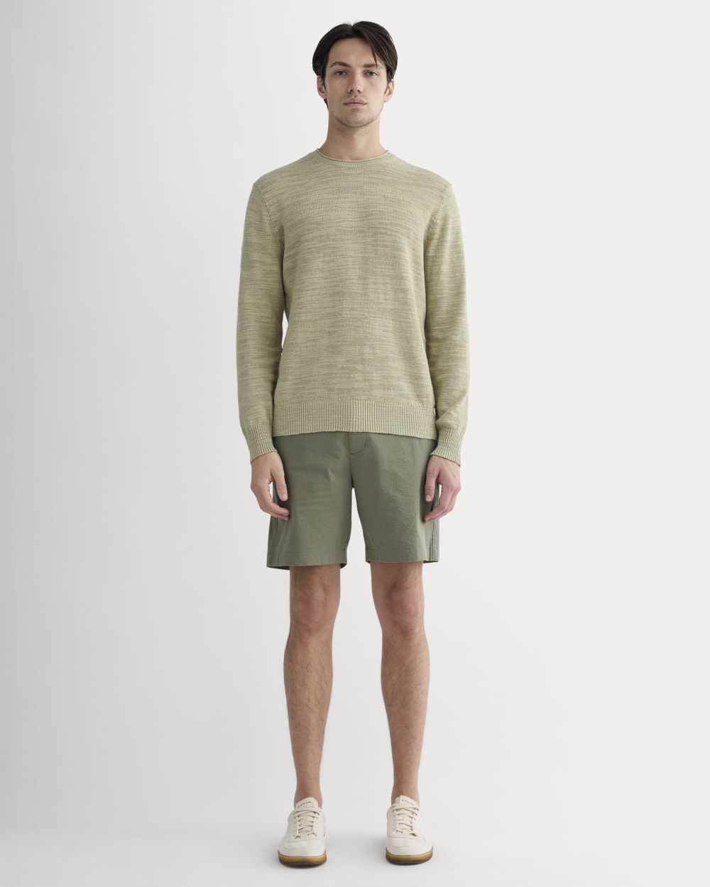 The Cotton Linen Pullover | Eucalyptus