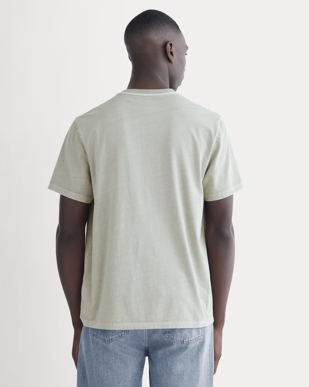 The Essential Organic Garment-Dyed Crew | Seagrass