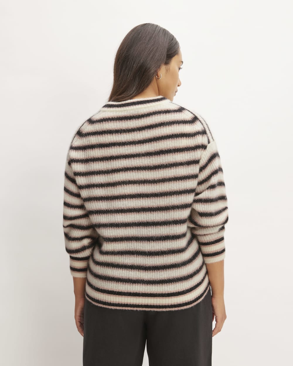 The Cocoon Crew in Alpaca | Heathered Black / Cafe Creme / Bone