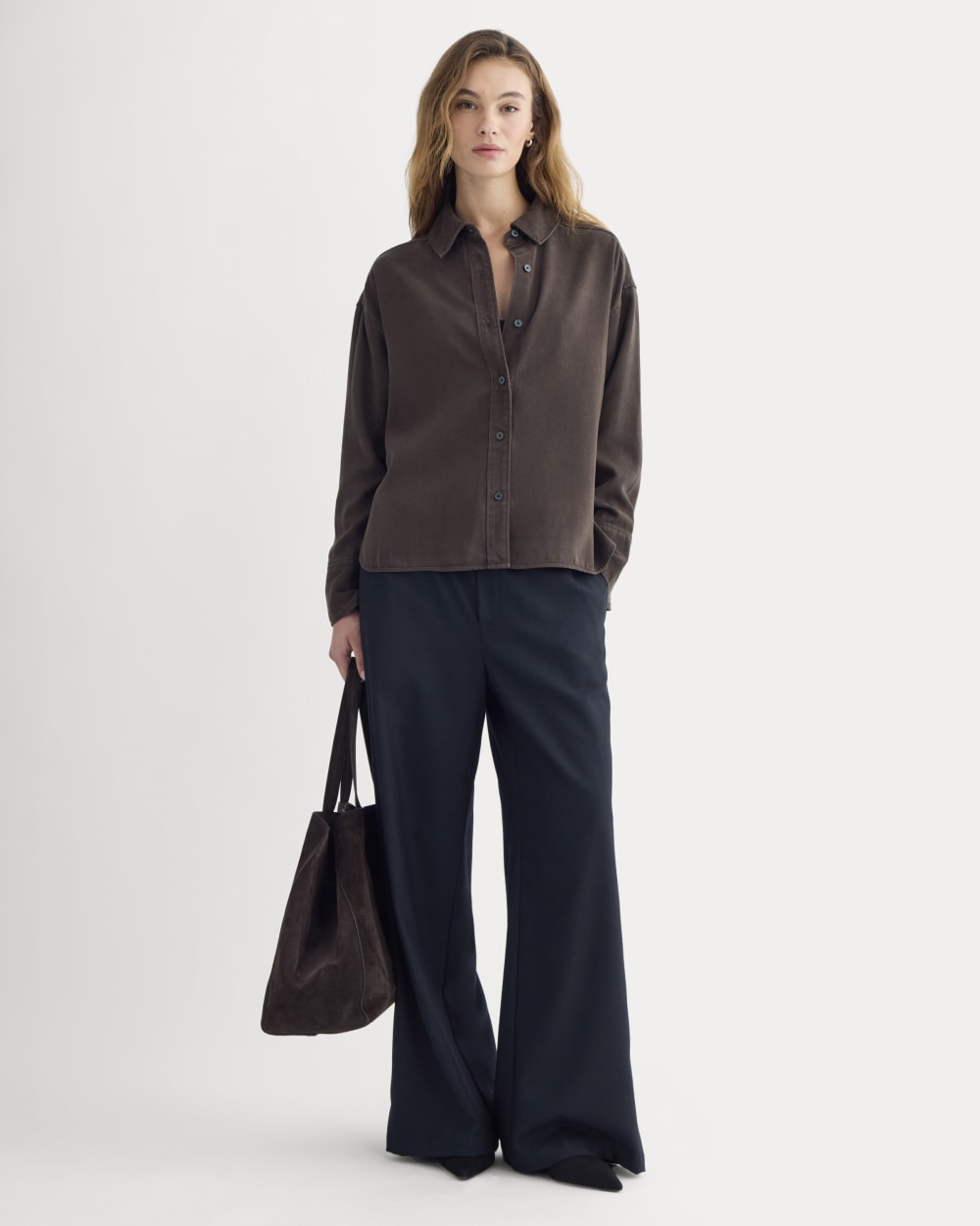 Boxy Shirt in Buttersoft | Coffee Bean
