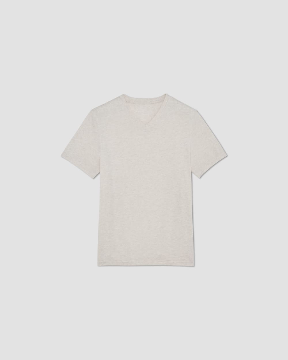 The Essential Organic V-Neck Tee | Heathered Oat