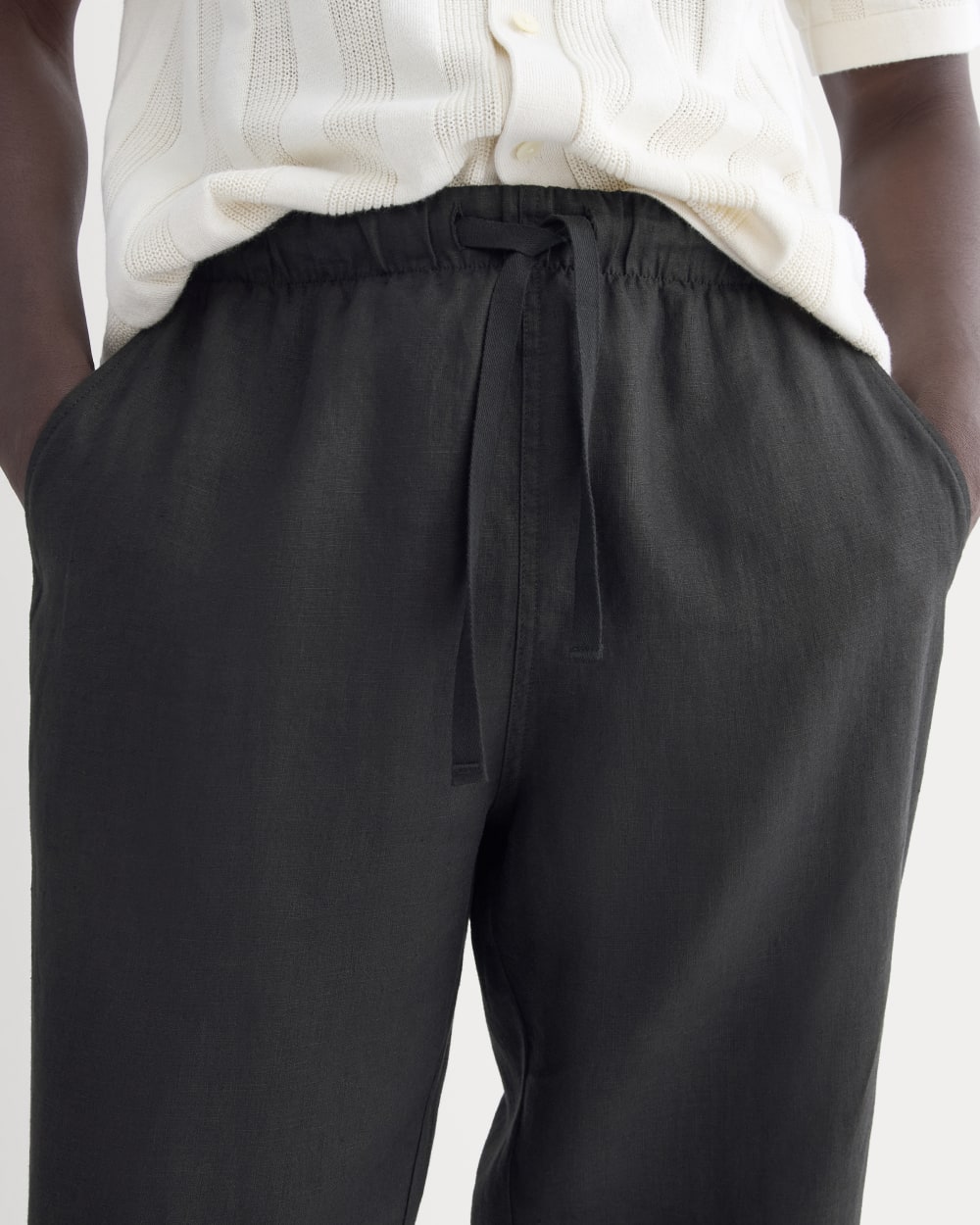 The Linen Easy Pant | Black