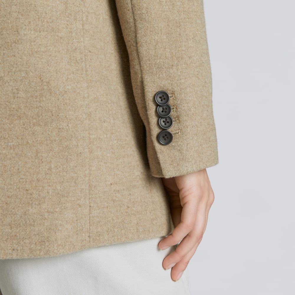 The Oversized Blazer in Wool | Toasted Tan