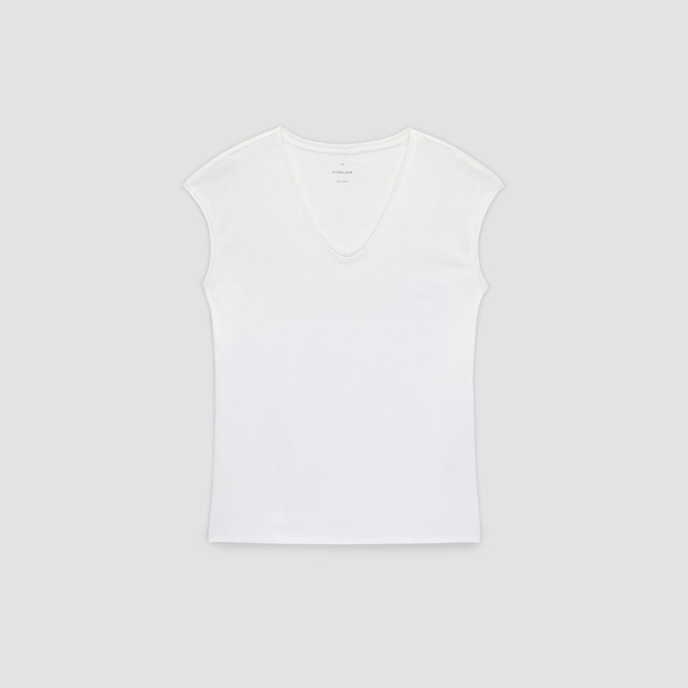 The Hemp Scoop-Neck Muscle Tee | White