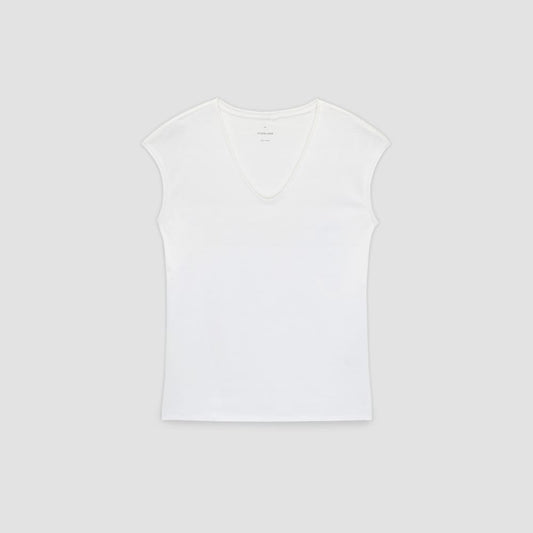 The Hemp Scoop-Neck Muscle Tee | White