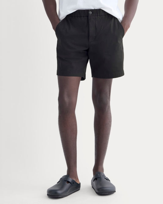 The Pull-On Performance Chino Short | Black