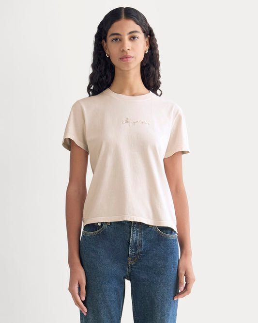Everlane x The Laufey Foundation Box-Cut Tee | Pale Peony
