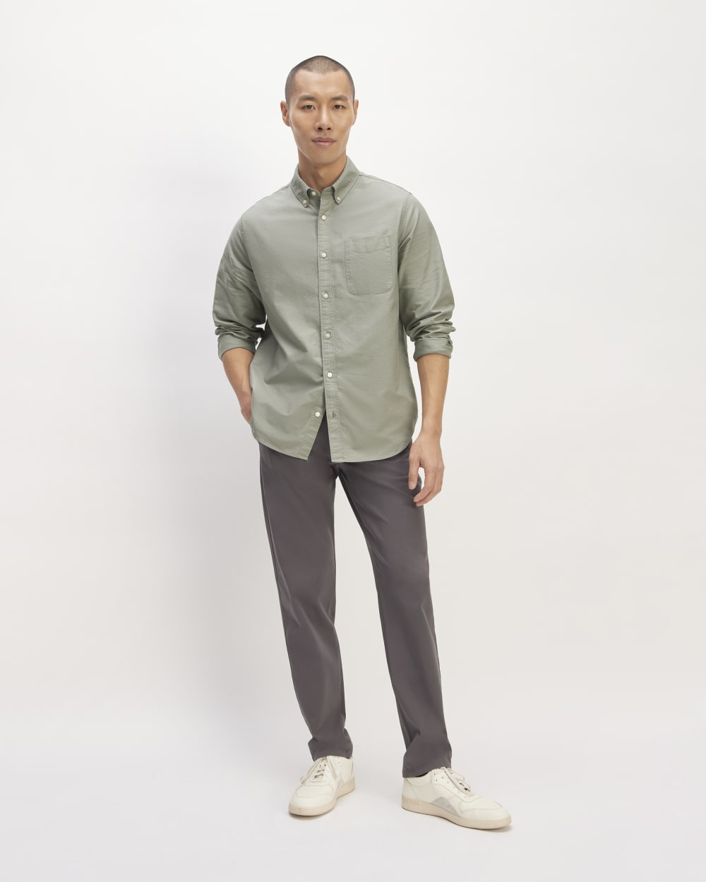 The Classic Oxford Shirt | Sage Green | Tall