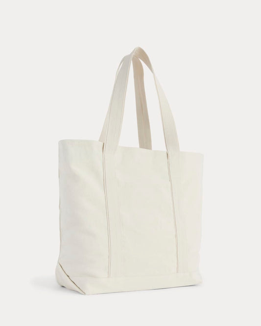 Everlane x Peace & Quiet Canvas Boat Tote | Bone