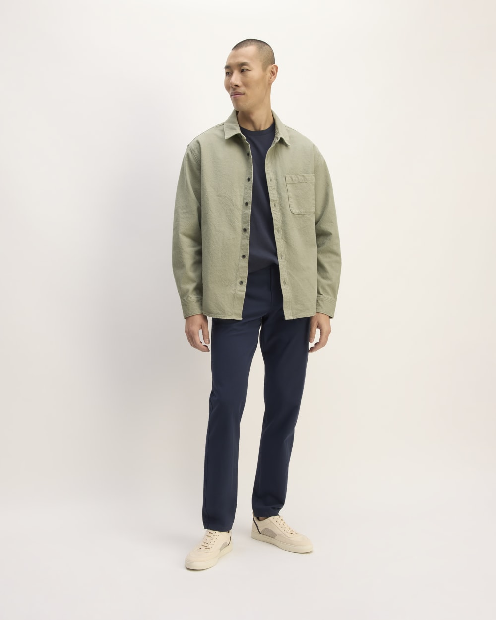 The Canvas Organic Cotton Overshirt | Sage Green
