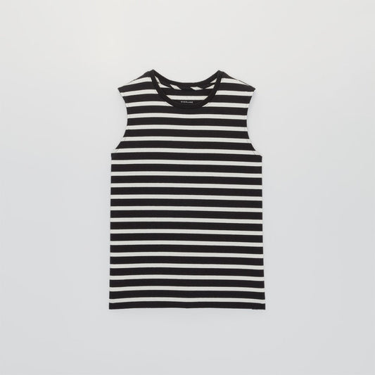 The Mariner Tank | Black / Canvas Tan