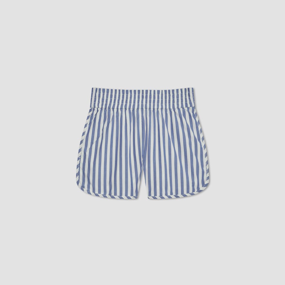The Poplin Boxer Short | Mazarine Blue / Bone