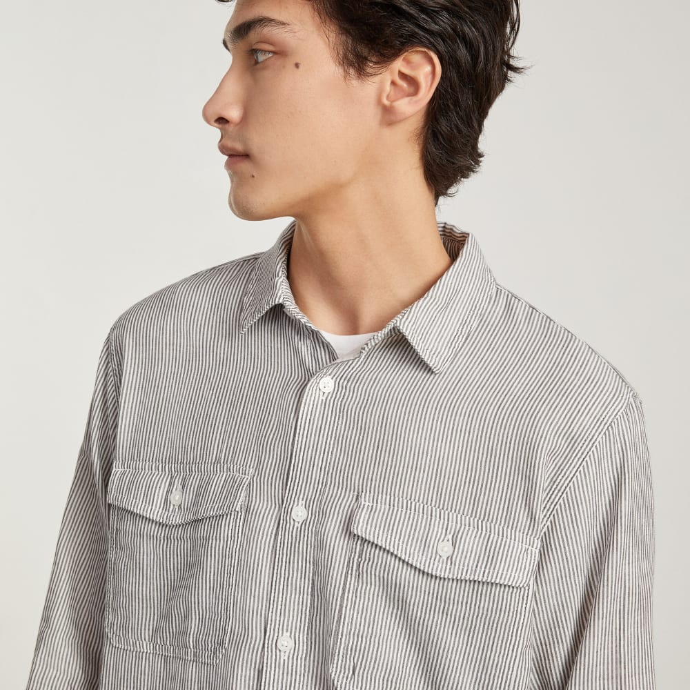 The Long-Sleeve Summer Shirt | Black / White