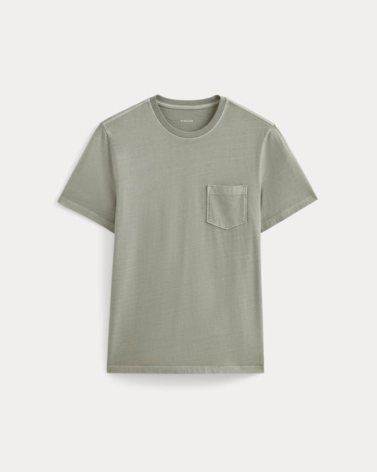 The Essential Organic Garment-Dyed Crew | Seagrass