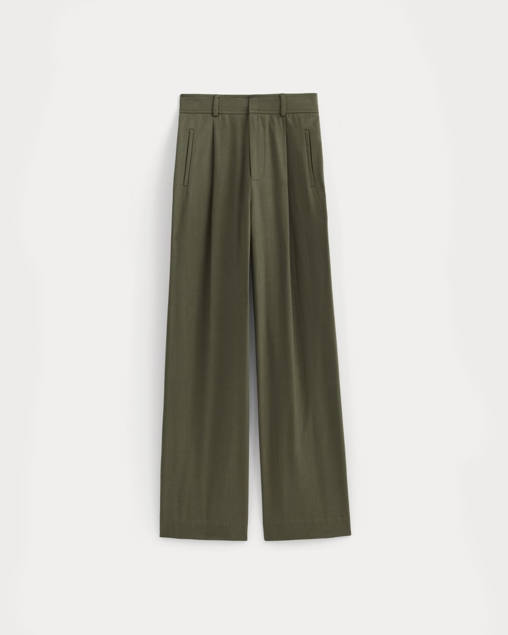The Draper Pleated Pant in Buttersmooth | Kalamata | 32 Inseam