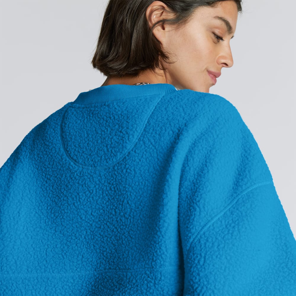 The ReNew Teddy Oversized Crew | Horizon Blue