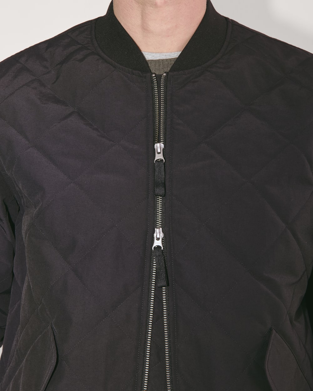 The Quilted Bomber | Black