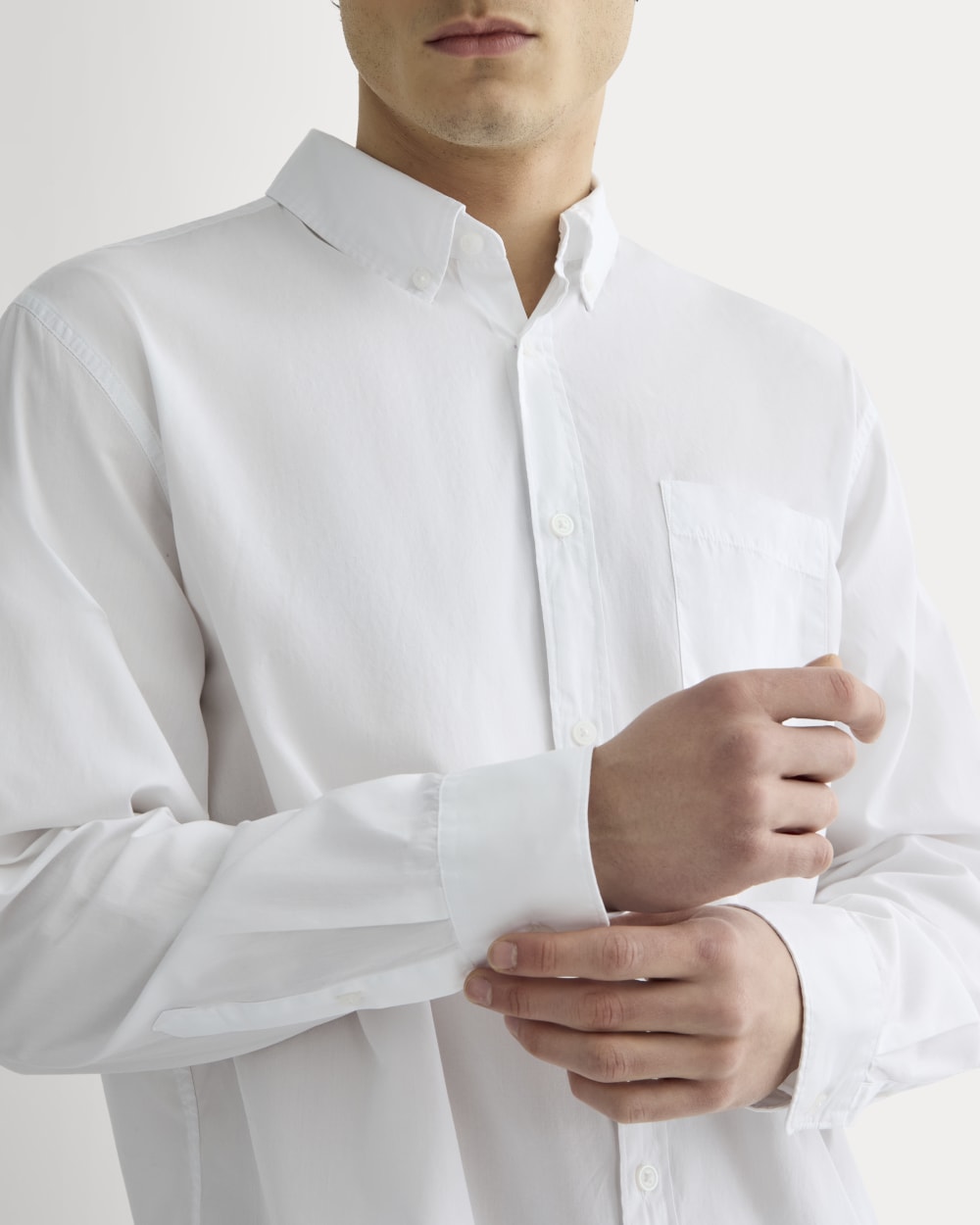 The Washed Poplin Shirt | White