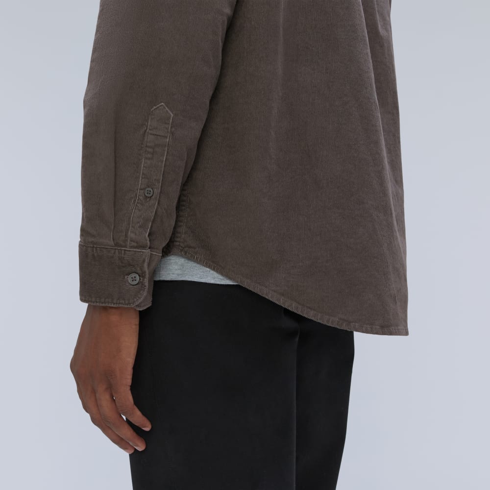 The Relaxed Corduroy Shirt  | Pewter
