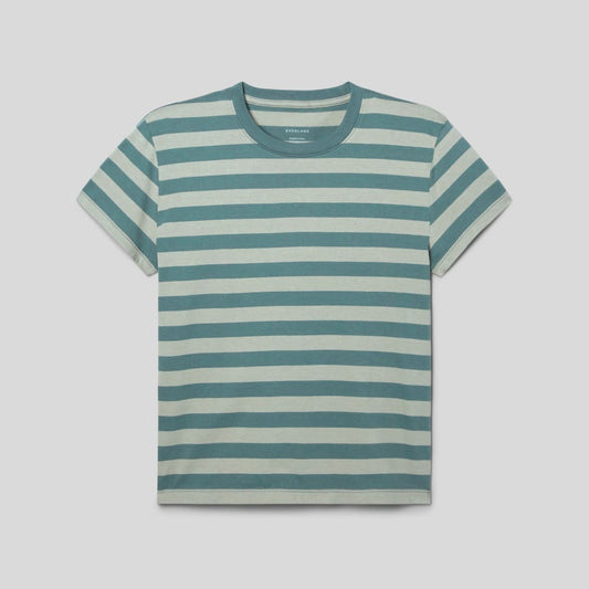 The Box-Cut Tee in Essential Cotton | Green Balsam / Seagrass | No Pocket