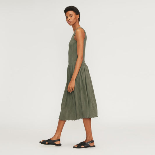 The Rib Soft Knit Scoop-Neck Dress | Kalamata