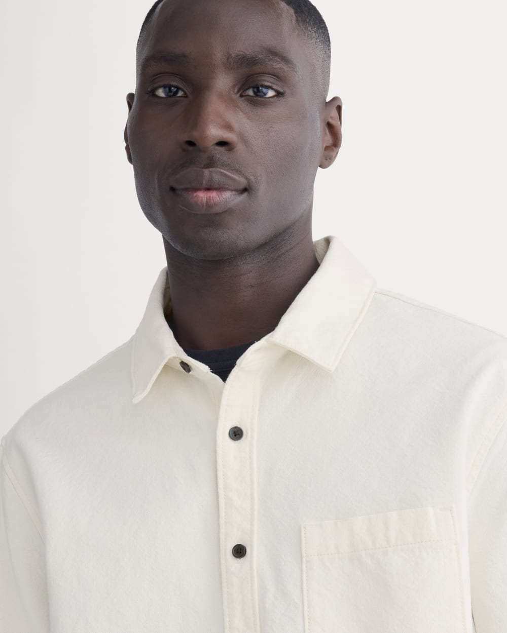 The Canvas Organic Cotton Overshirt | Bone