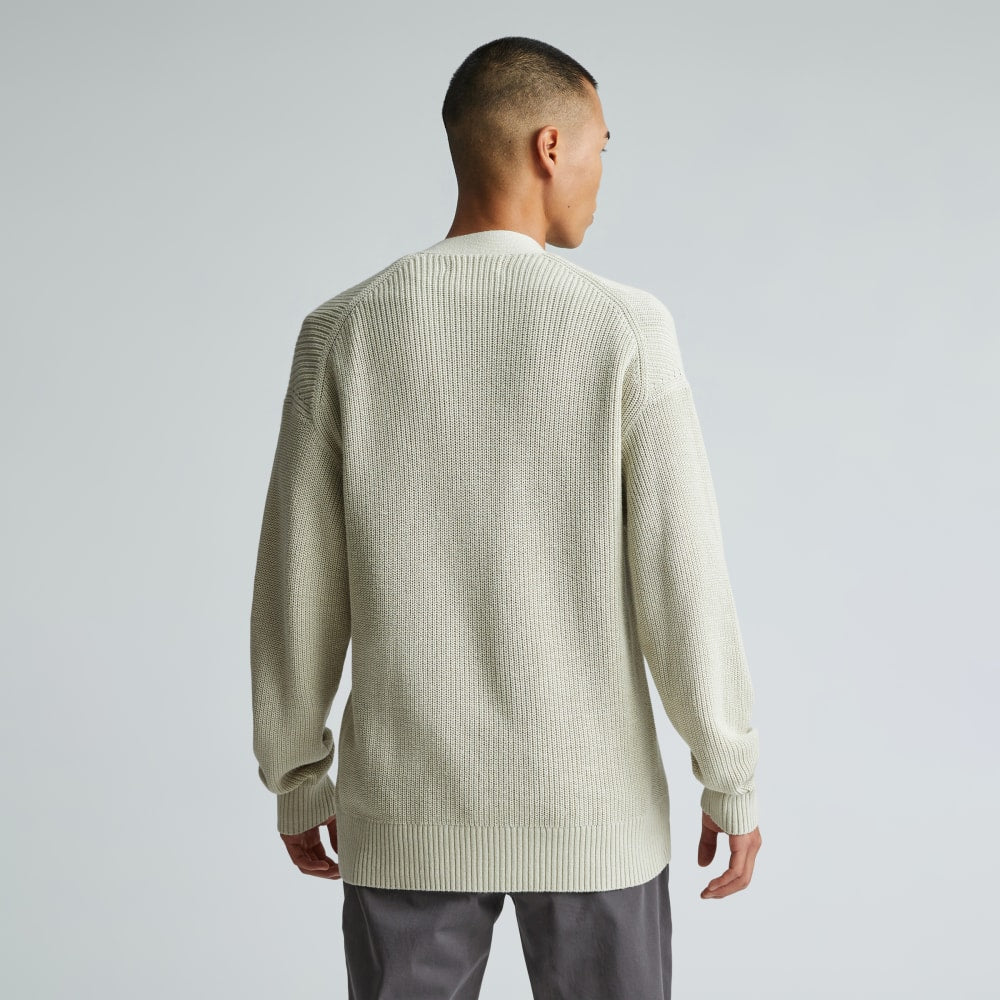 The No-Sweat Ribbed Cardigan | Pelican
