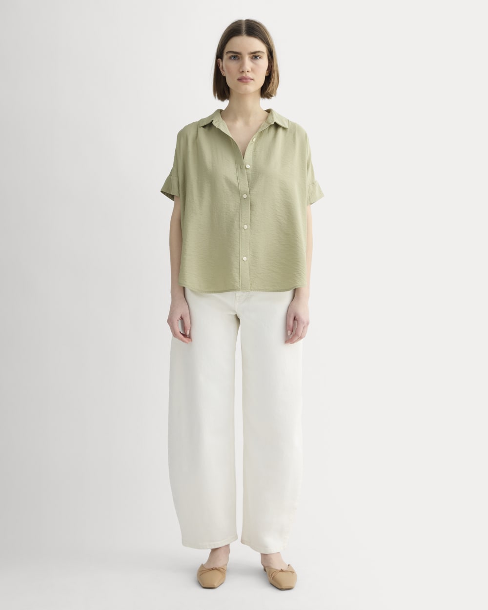 The Square Shirt in SoftLuxe | Eucalyptus
